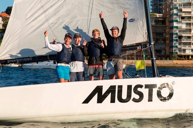 Price and the CYCA team claim the title - 2015 Club Marine NSW Youth Match Racing Championship ©  Andrea Francolini Photography http://www.afrancolini.com/